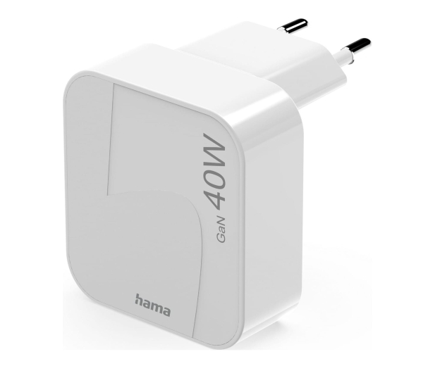 Hama ŁADOWARKA SKŁADANA GAN 40W 2X USB-C BIAŁA - 1548499 - zdjęcie